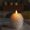 Flameless Pinecone Candles, LED Battery Candles with Remote, 2 to 8 Pack