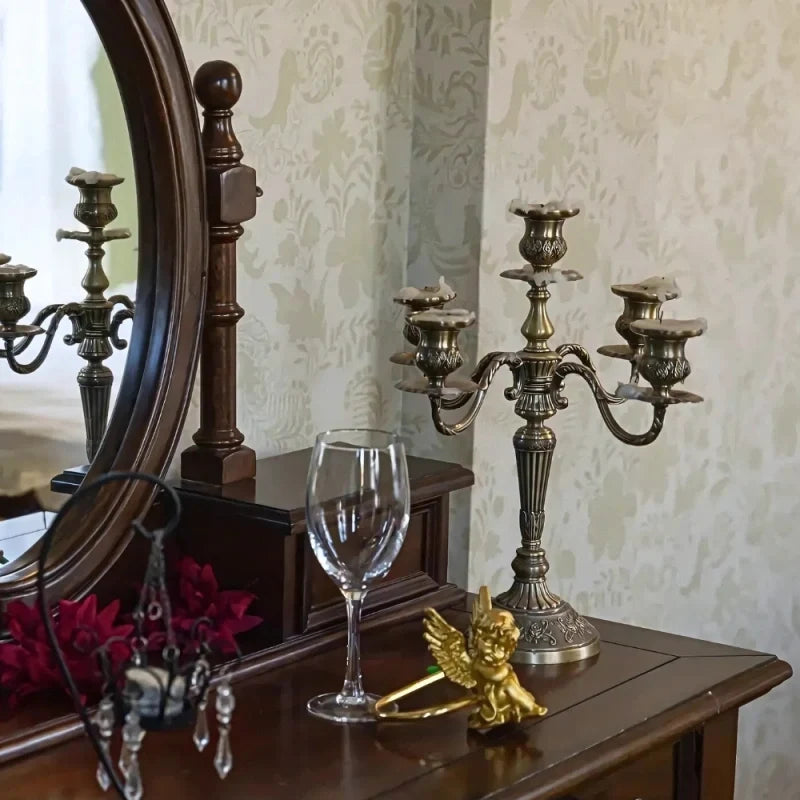 Candelabra Candle Holder, 3 or 5 Arm Taper Candle Holder, 8 Finishes