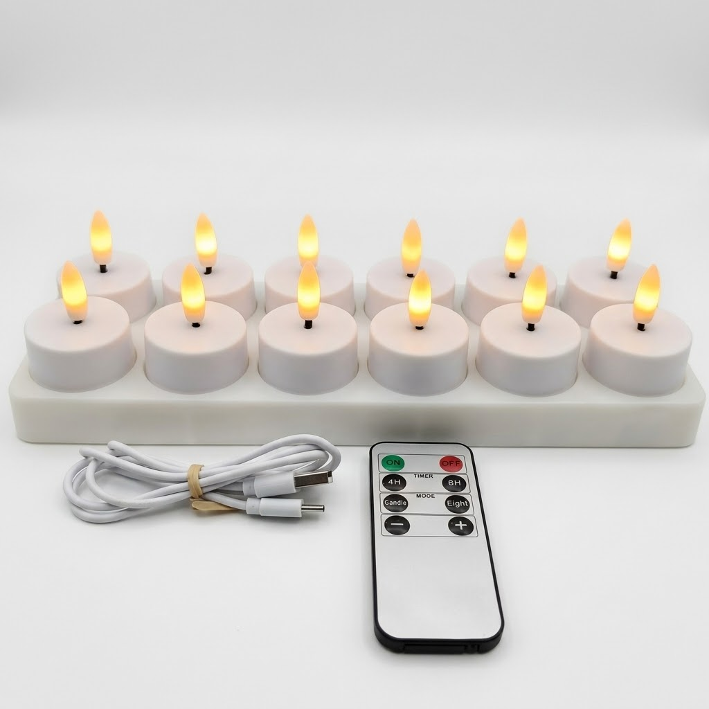 Flameless taper candles - photo 11