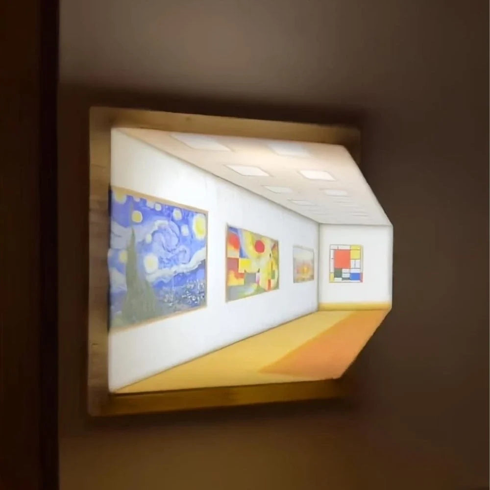 3D illusion art light mounting