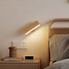 Rotatable wood wall light magnetic swivel
