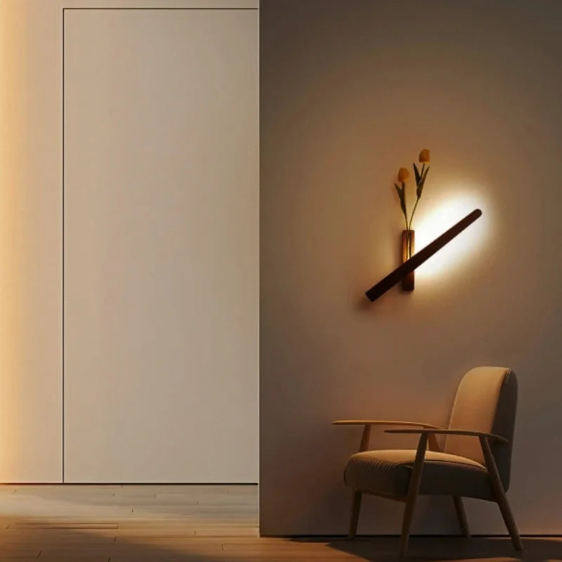 Wood vase wall light mounting bracket