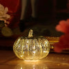 Pumpkin Light, Hand Blown Mercury Glass Lamp, Single or Set of 3
