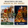 Solar Christmas lights Santa sleigh yard stake - photo 4
