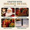 Solar Christmas lights Santa sleigh yard stake - photo 5