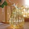 Pumpkin Light, Hand Blown Mercury Glass Lamp, Single or Set of 3