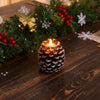 Flameless Pinecone Candles, LED Battery Candles with Remote, 2 to 8 Pack