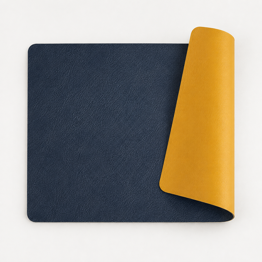 Double sided leather placemats set of 4 15