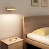 Rotatable wood wall light detail