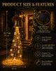 Christmas bell decoration solar yard light - photo 6