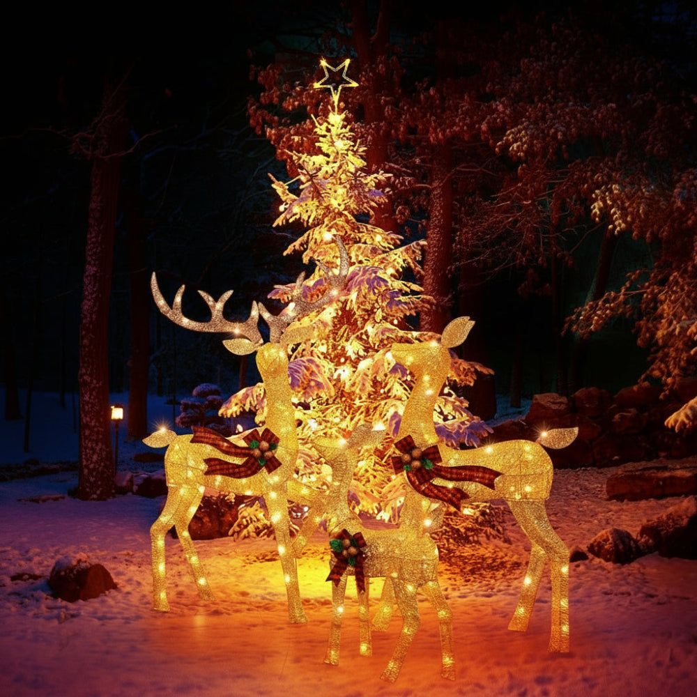 Light up reindeer family set of 3 - photo 12