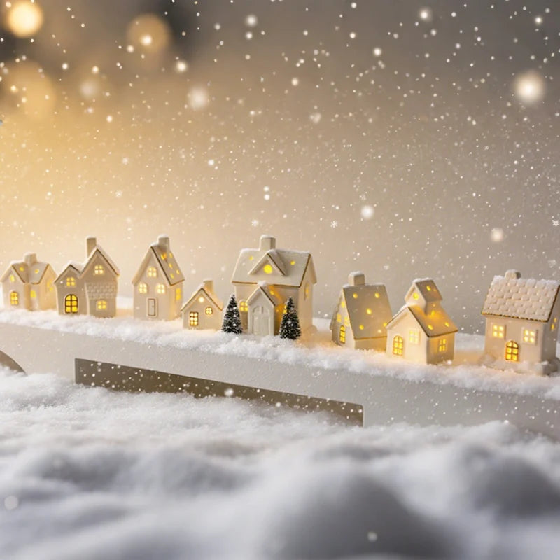 Ceramic Christmas Village Houses