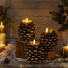 Flameless Pinecone Candles, LED Battery Candles with Remote, 2 to 8 Pack