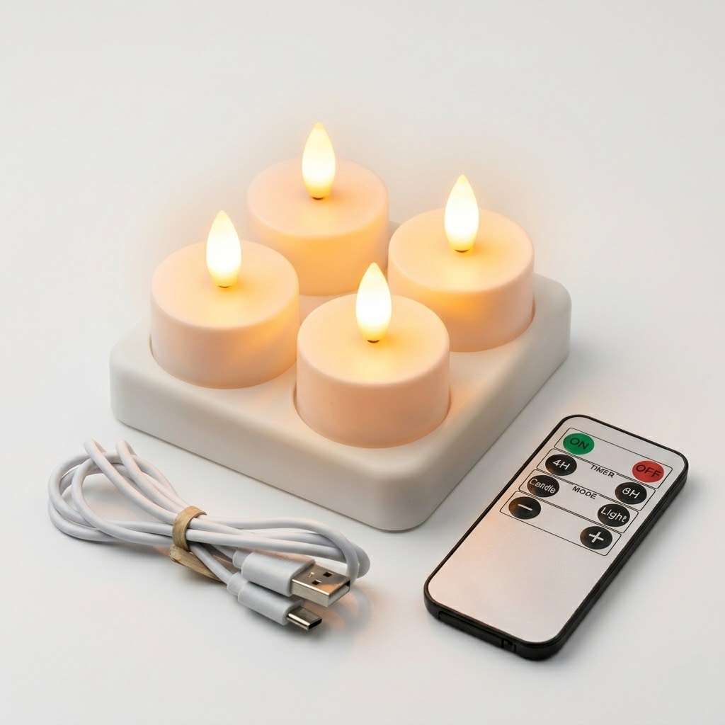 Flameless taper candles - photo 8