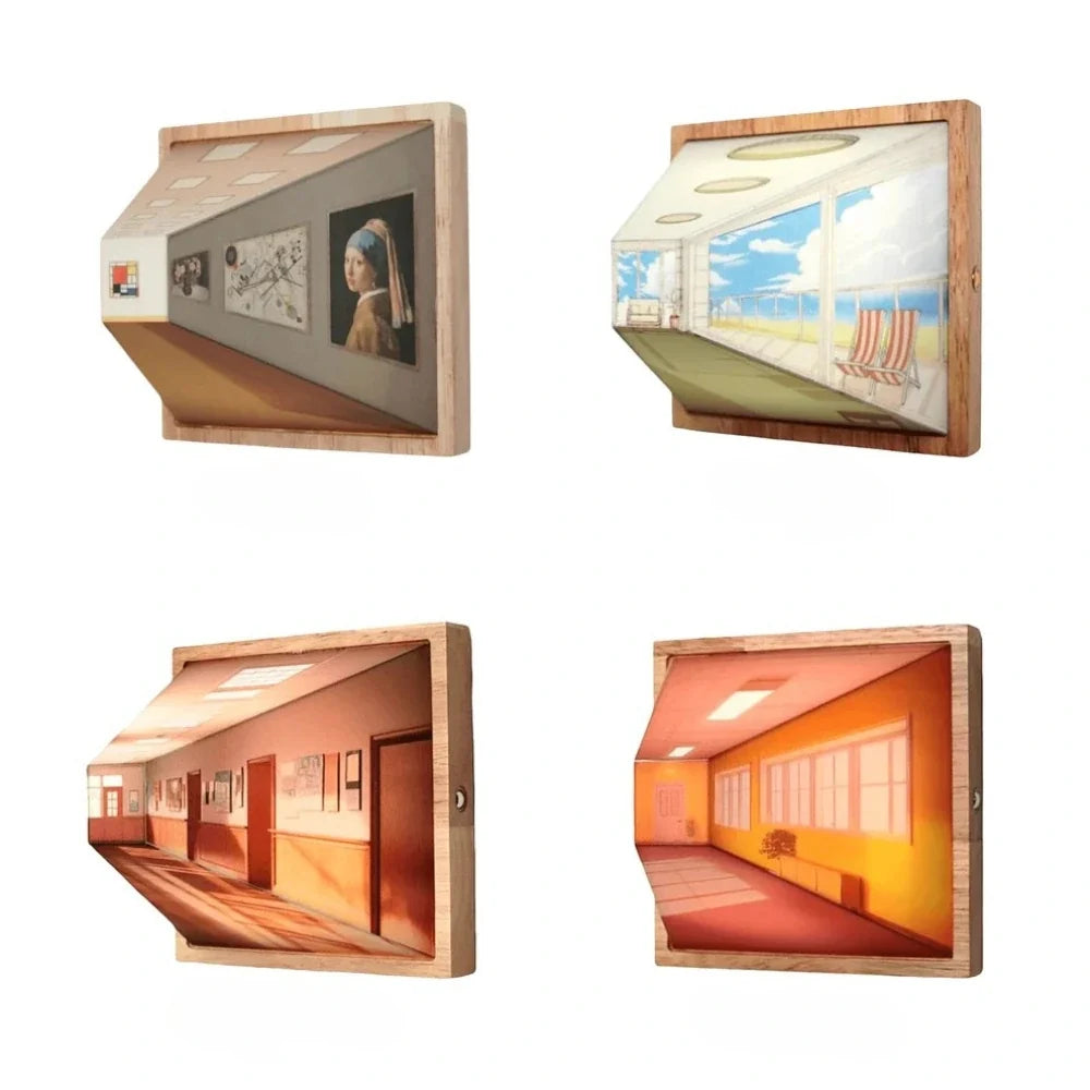 3D illusion art light rechargeable panel