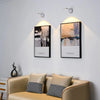 Cordless motion sensor spotlight in white