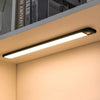 Cordless motion sensor light bar in black