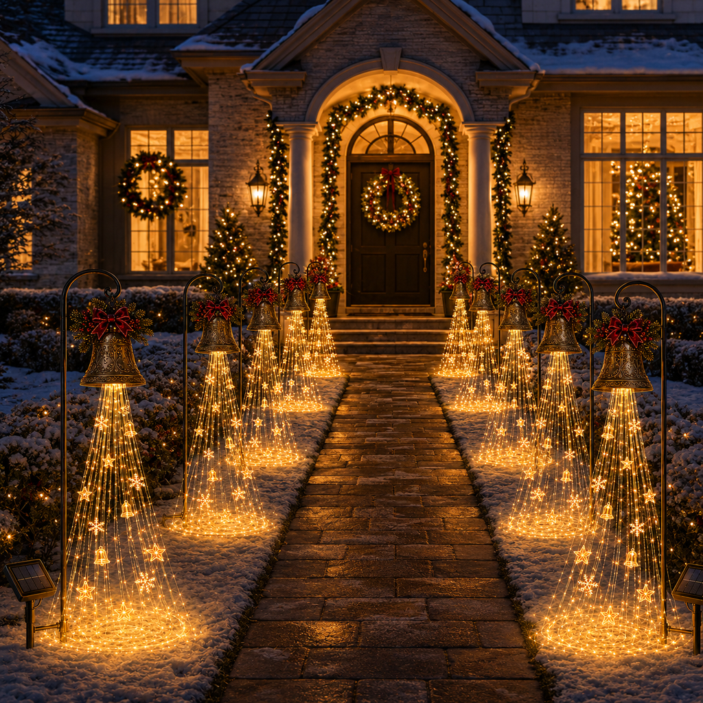Christmas bell decoration solar yard light - photo 2