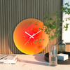Sunset Wall Clock, Silent Gradient Glass Wall Clock, 12 Inch, 3 Colors