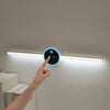 Light bar lighting a kitchen counter