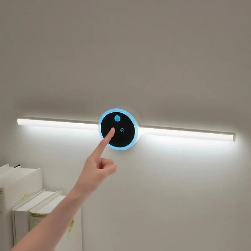 Light bar lighting a kitchen counter