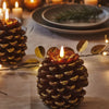 Flameless Pinecone Candles, LED Battery Candles with Remote, 2 to 8 Pack
