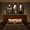 Cordless rechargeable wall sconce, stick-on wall light