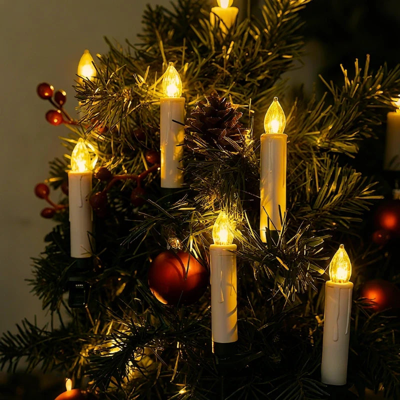 Clip-on battery operated Christmas tree candles 6