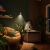 Cordless rechargeable wall sconce, stick-on wall light