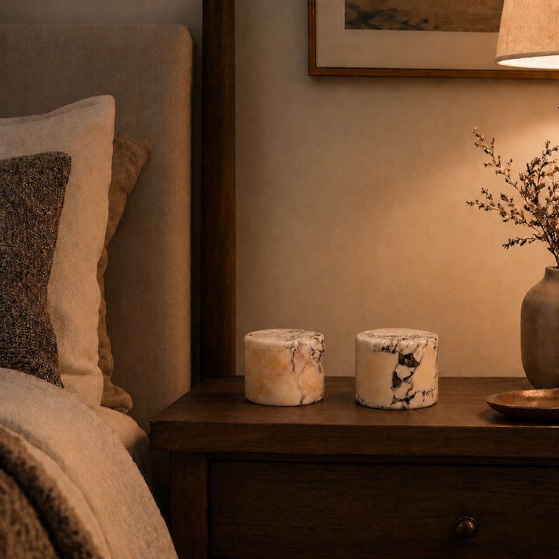 Marble table lamp, cordless rechargeable, product photo 5