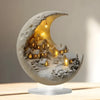 Moon Light Village Scene