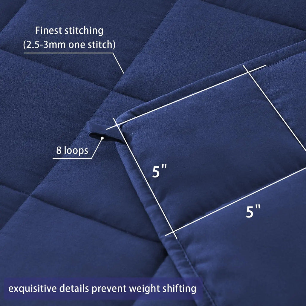 Cooling weighted blanket on a bed, Weighted Blanket - photo 4