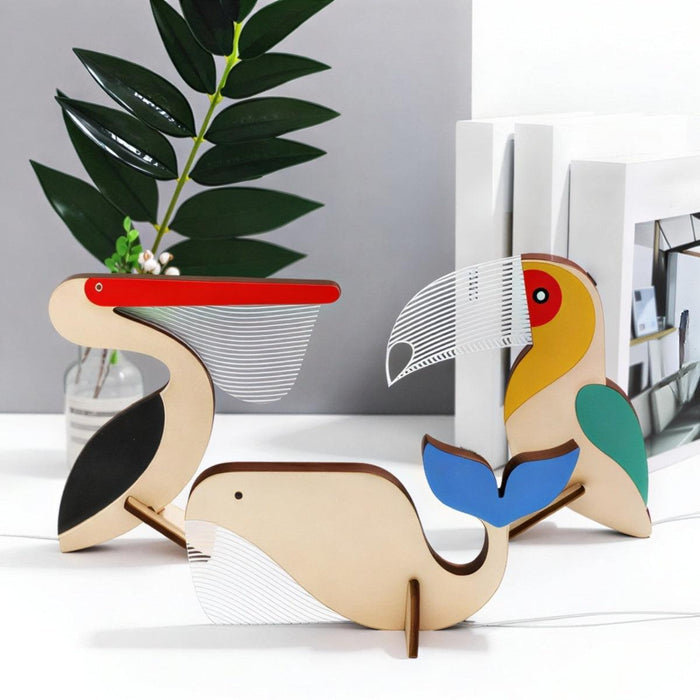 Animal Table Lamp for Kids Room, Nursery Night Light, 4 Designs
