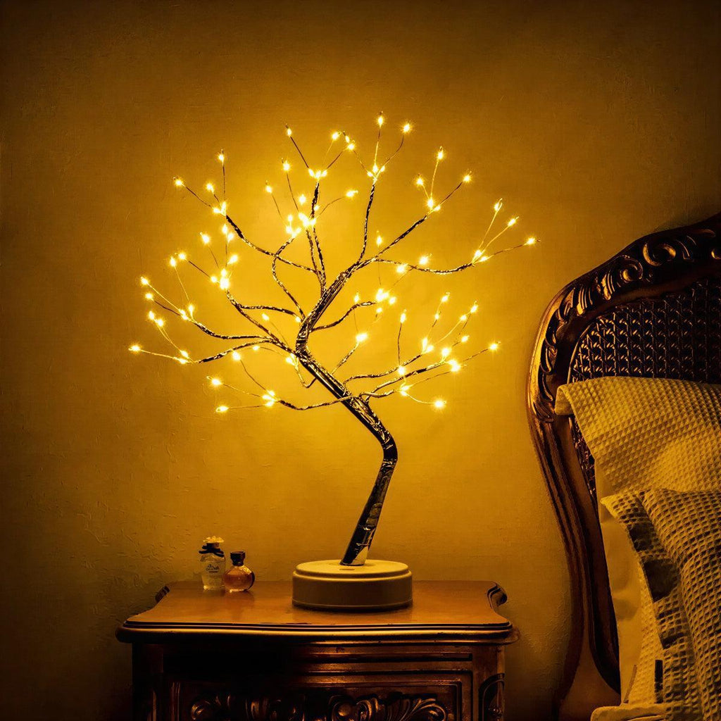 Battery operated LED bonsai tree lamp 3