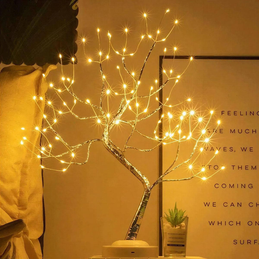 Battery operated LED bonsai tree lamp 5