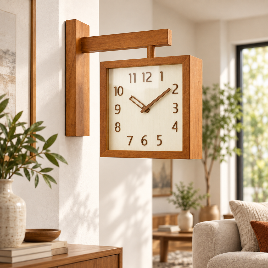 Wooden Pendulum Wall Clock