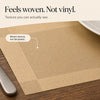 Woven vinyl placemats set of 4 5