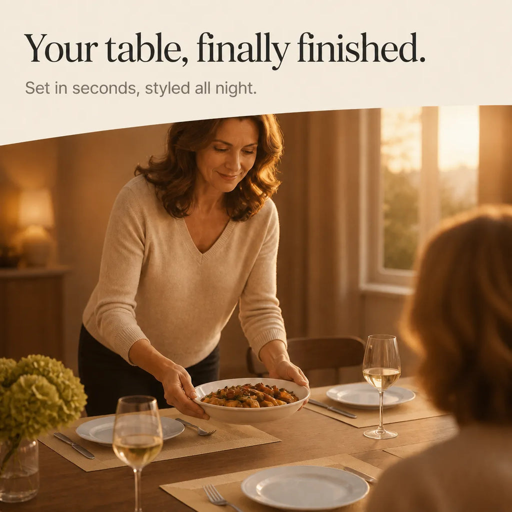 Woven vinyl placemats set of 4 9