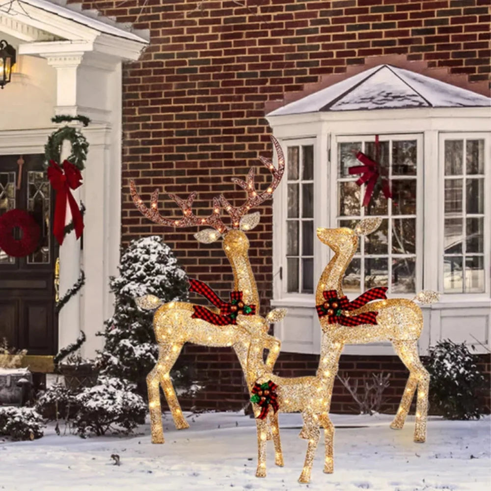 Light up reindeer family set of 3 - photo 14