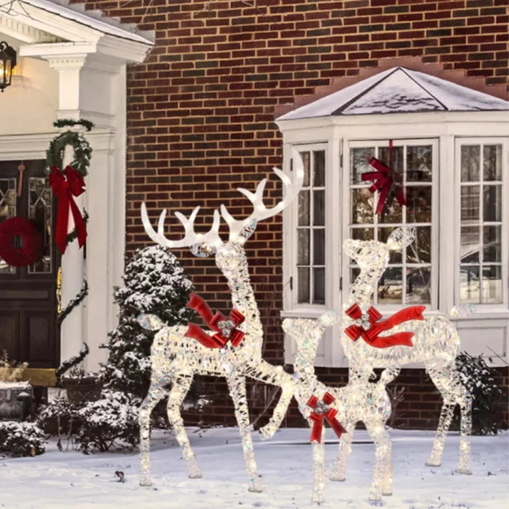 Light up reindeer family set of 3 - photo 7