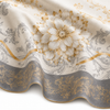 Embossed gold floral waterproof tablecloth 7