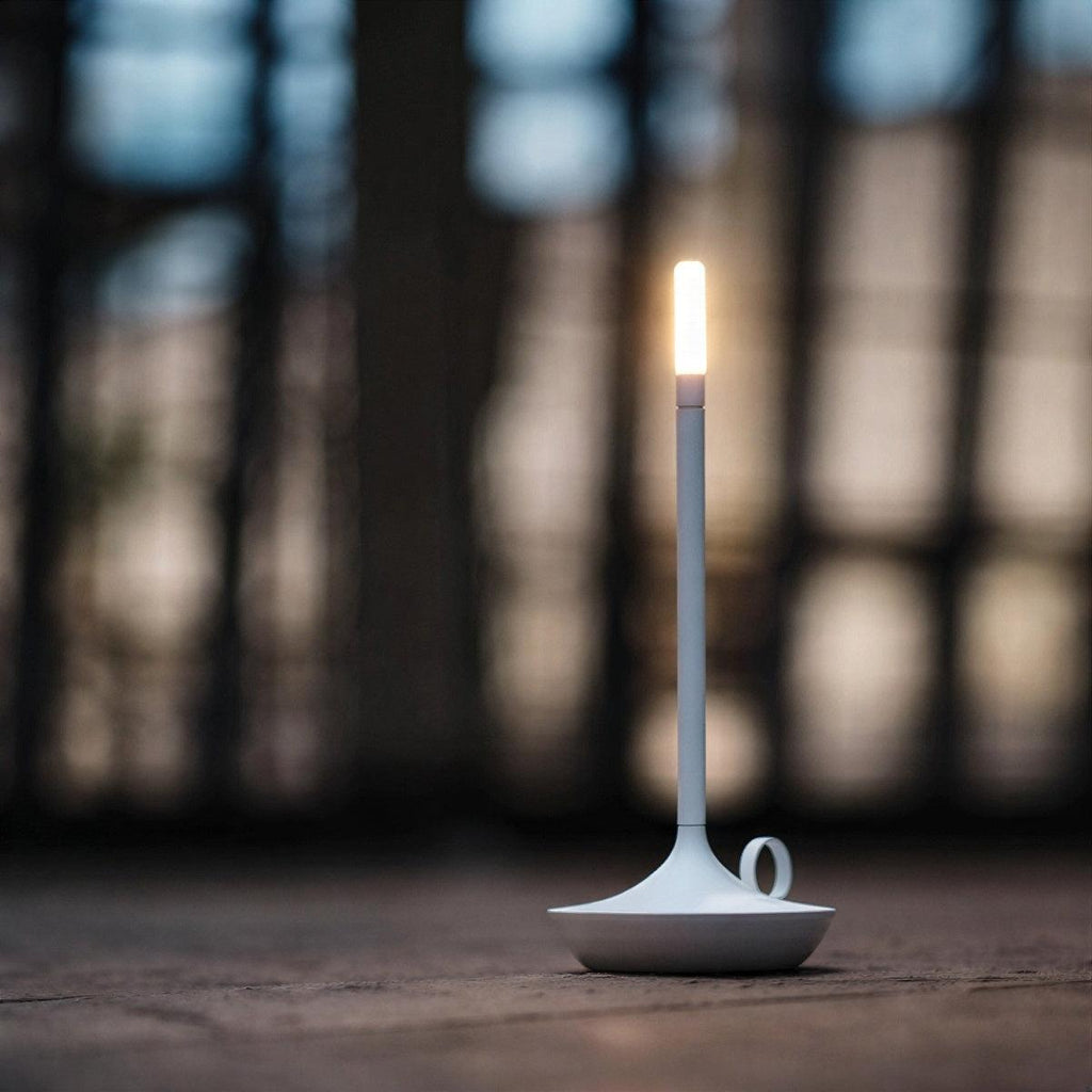 Cordless Table Lamp, Rechargeable Flameless Candle Light, 5 Colors