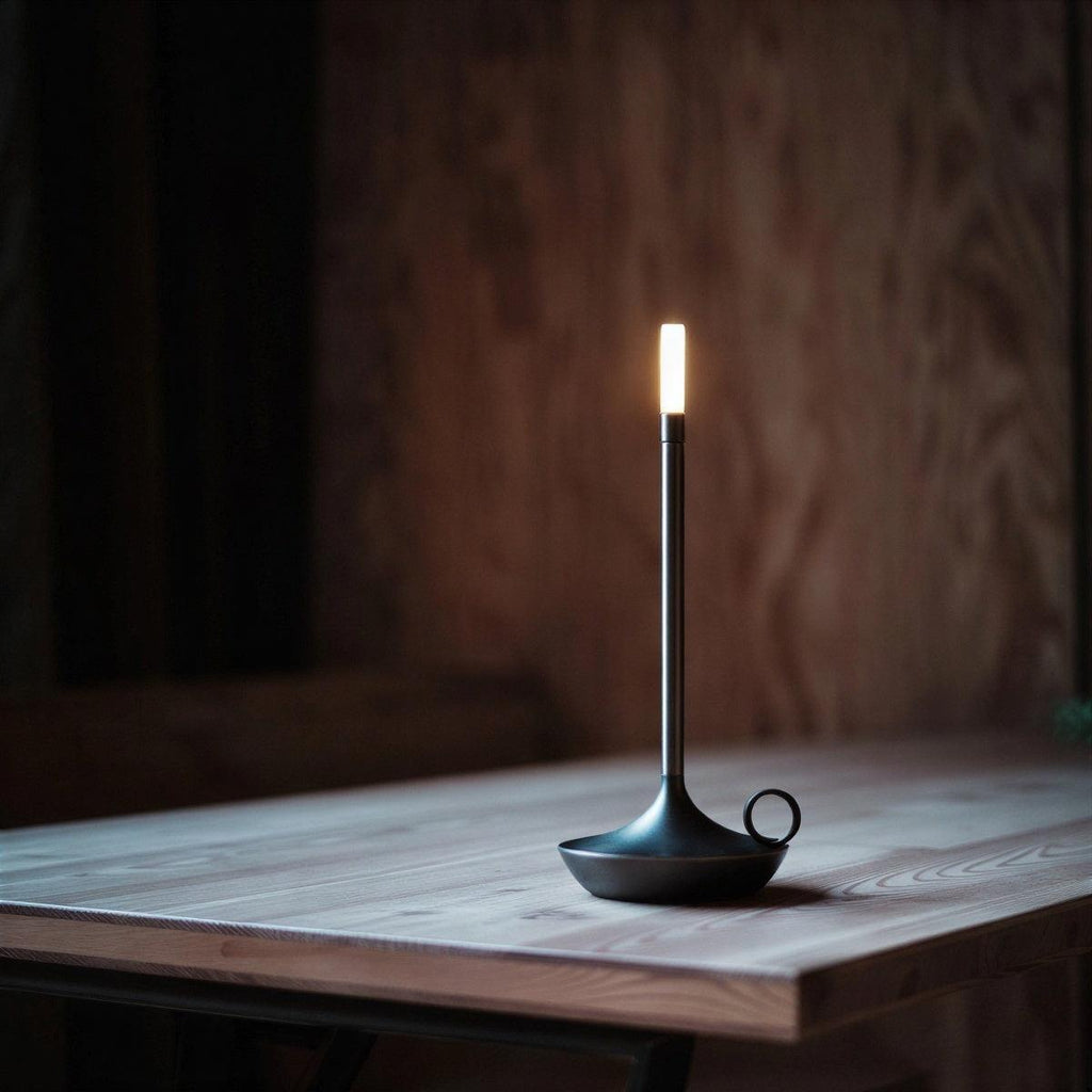 Cordless Table Lamp, Rechargeable Flameless Candle Light, 5 Colors
