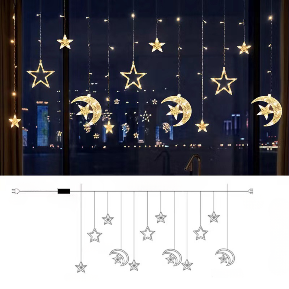 Star curtain lights - photo 4