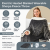 Wearable Heated Blanket with Foot Pocket