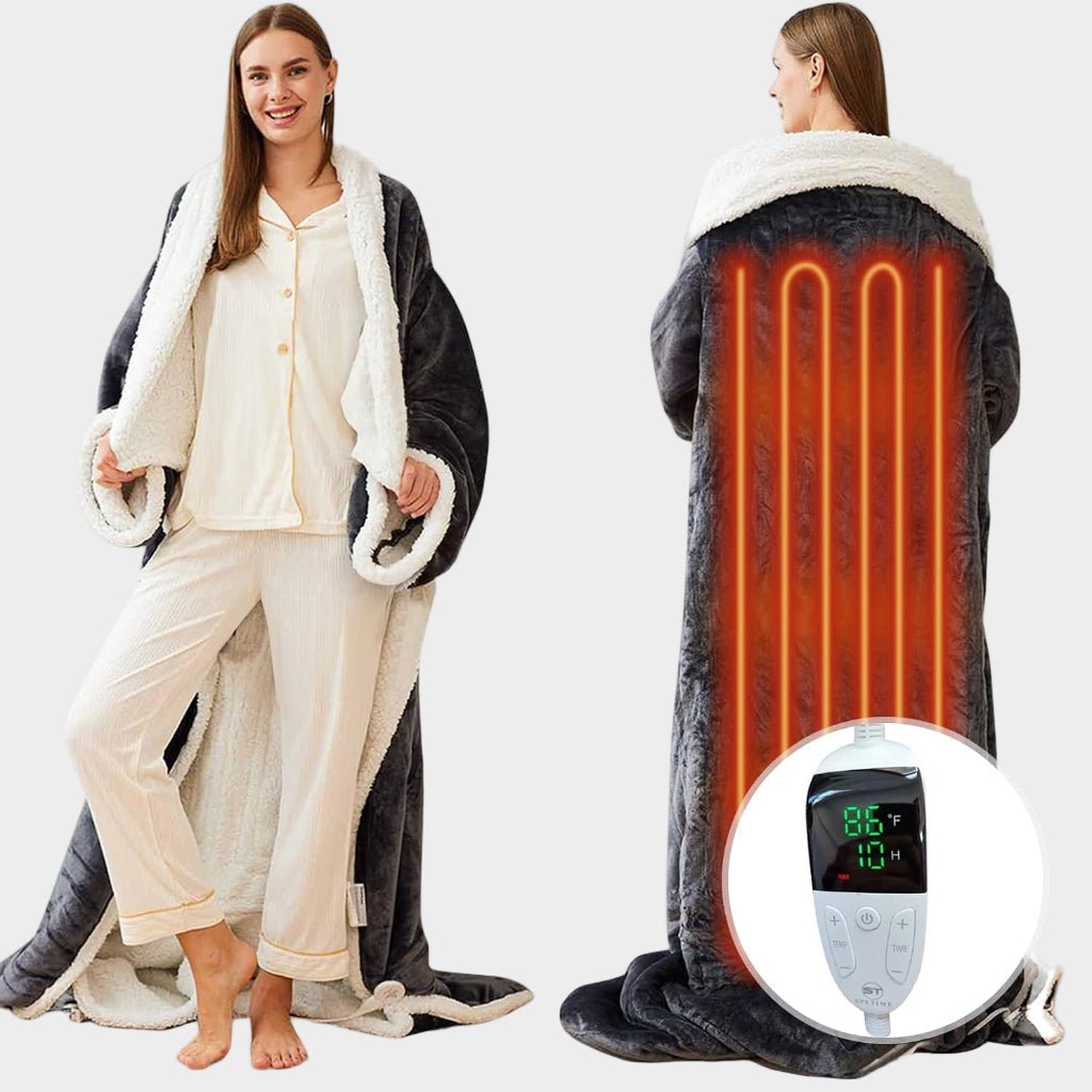 Sherpa Heated Throw Blanket