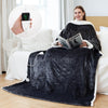 Wearable Heated Blanket with Foot Pocket