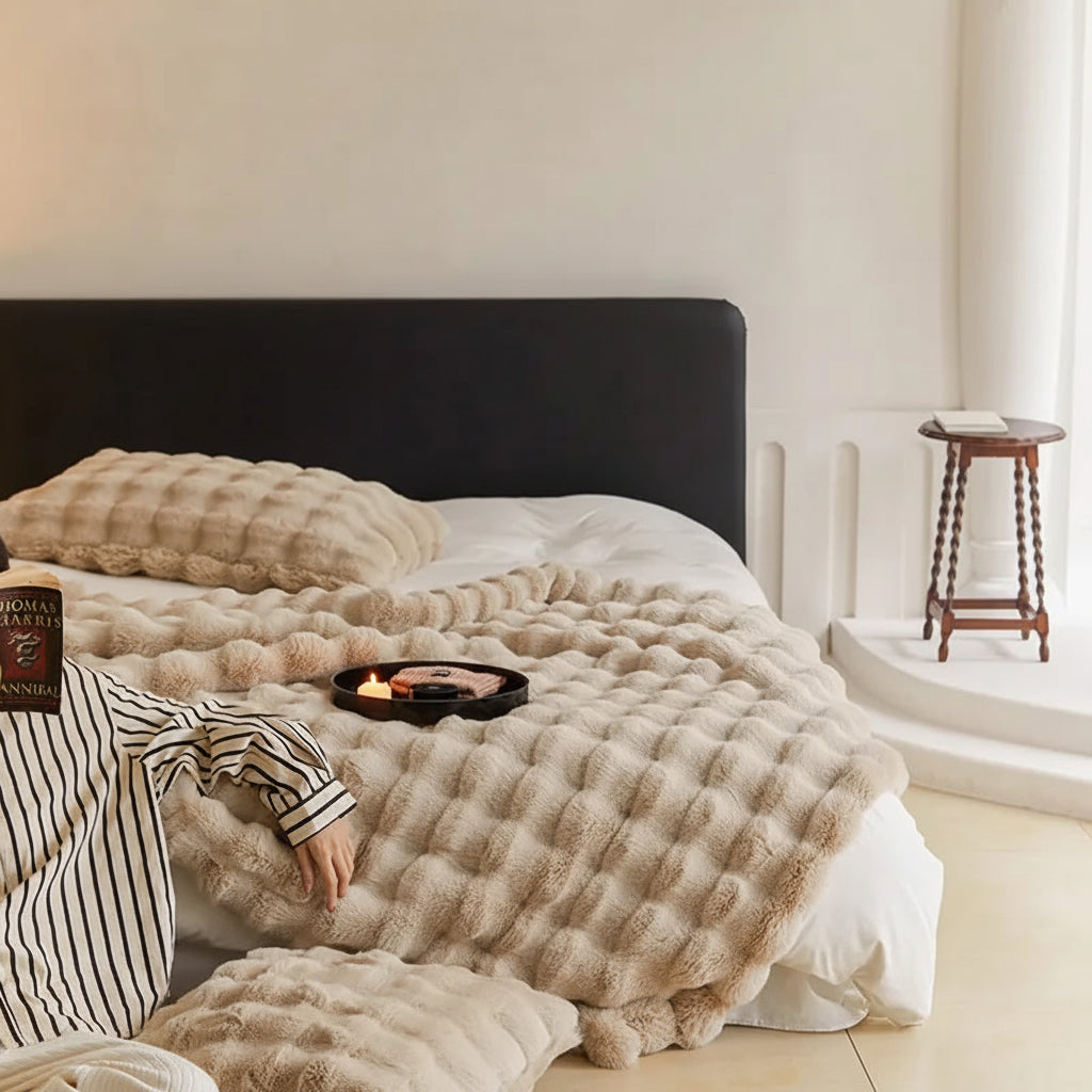 Faux Fur Throw Blanket