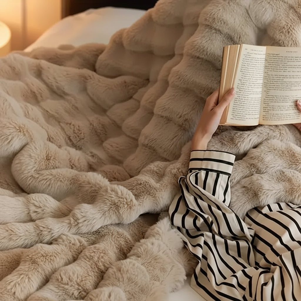 Faux Fur Throw Blanket