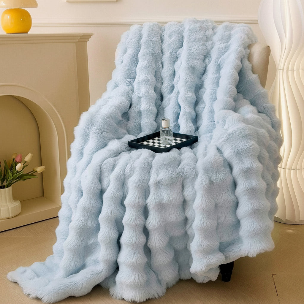 Faux Fur Throw Blanket